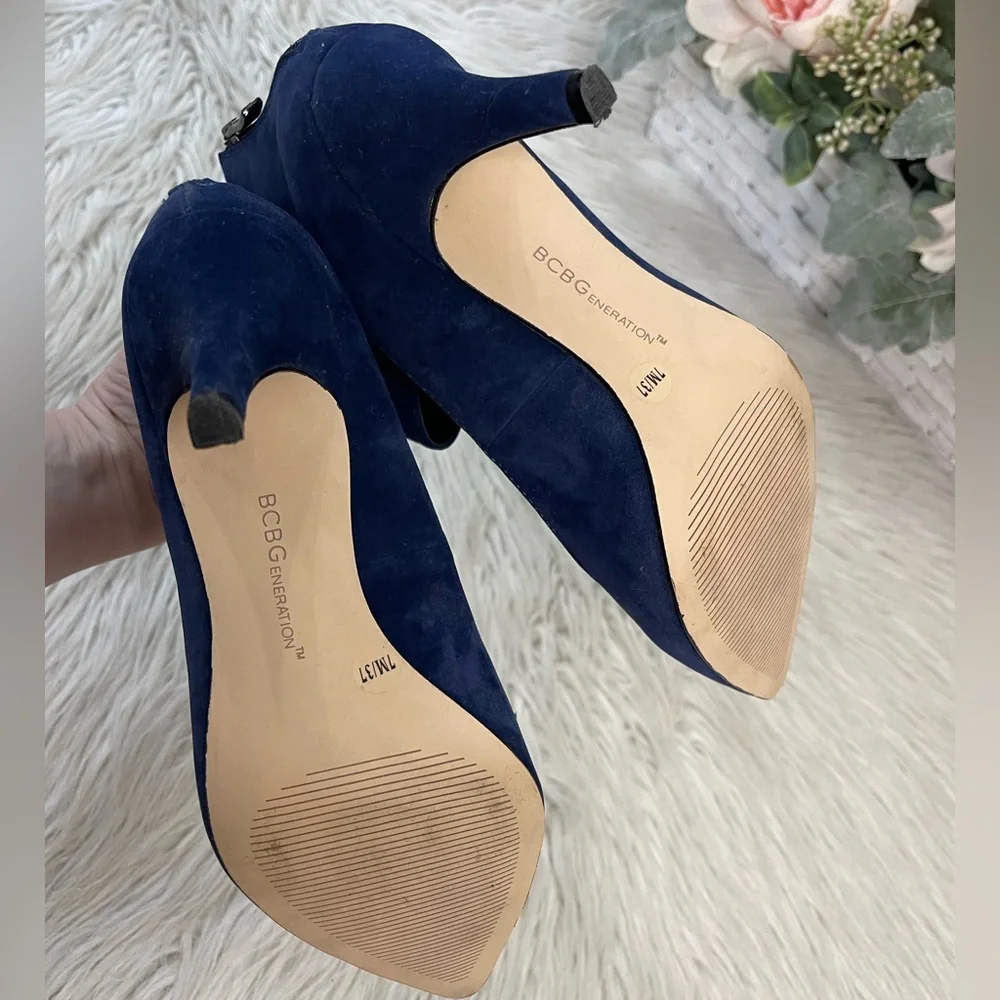 BCBG Elegant Navy Blue Women's Shoes